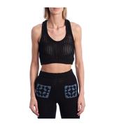 Handcrafted Cropped Knit Top - female - Zadig & Voltaire - Sleeveless Tops - Black - XS - Tops XS