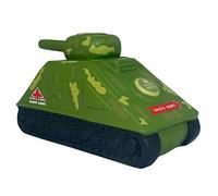 Handcrafted Dad's Army Tank design Save And Smash Ceramic Money Box, Eco Freindly & Recyclable Piggy Bank, Decorative Gift and Save for Self Care & Holdiays
