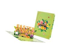 Handcrafted Easter Card with Spring Floral Designs for Home Decor, Giving and Festive Celebrations Steric Easters User Friendly Easters