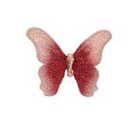 Handcrafted Embroidery Butterfly Brooch Lightweight Alloy Accessory for Formal Event and Everyday Wear Chest Ornament