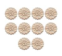 Handcrafted European Floral Wood Carvings Art Piece for Furniture and Wall Decoration Natural Solid Wood Materials Hand Carved Wooden Wall Decoration
