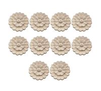 Handcrafted European Floral Wood Carvings Art Piece for Furniture and Wall Decoration Natural Solid Wood Materials Hand Carved Wooden Wall Decoration