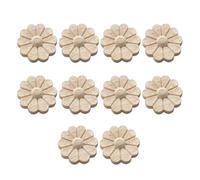 Handcrafted European Floral Wood Carvings Art Piece for Furniture and Wall Decoration Natural Solid Wood Materials Hand Carved Wooden Wall Decoration