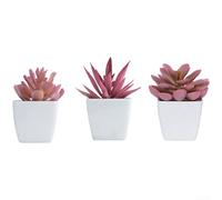 Handcrafted Faux Potted Plants for Home Office Decor Featuring Lifelike Rose and Succulent Designs for Indoor Space Enhancement (E)
