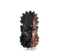 Handcrafted Festac Mask of Queen Idia| Wall Art for Living Room, Bedroom, Office | Outdoor Wall Decoration| Decorative Home Accessories | Wooden African wall sculpture (Multitone)