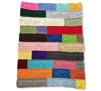 Handcrafted Funny Cuss Word Blanket, Christmas Bold Knit Blanket, Home Decor Rude Gag Gifts