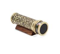 Handcrafted Giant Etched Brass Lacquered Kaleidoscope, Oil Object Chamber Classic Kaleidoscope-Unique Gift Ideas for Someone Special (8"x2")