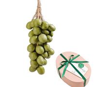Handcrafted Grape Soap,Vegan Bar Infused Soaps,Natural Cold Process Soap,Face & Body Bath Wash Soaps,Exquisite Home Decor and Gift Choice for All Skin (1, Green)