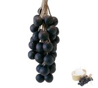 Handcrafted Grapes Soap, Natural Cold Process Soap, Artisan Soaps, Handmade DIY Exquisite Home Decor and Gift Choice for Washing Hands and Fresh Air Women Men (Black,40 in a string)