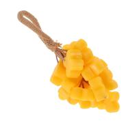 Handcrafted Hanging Osmanthus Flower Soap Bar with Hemp Rope | Olive Oil Formula, Yellow Single Flower Pieces, Foam Net Included, for Guest Bathroom and Hotel Use