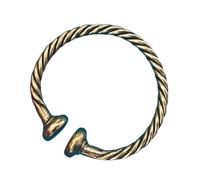 Handcrafted Heavy Celtic Torc torc's Celts Roman legionary jewelry Celtic Chieftain phalera armilla, Medium, Brass, serpentine