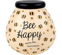 Handcrafted Honey Bee design Save And Smash Ceramic Money Box | Eco Freindly & Recyclable Piggy Bank | Decorative Gift and Save for Self Care & Holdiays