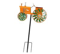 Handcrafted Iron Windmill Decor for Garden Area Patio Showcasing Rotating Vanes and Old Fashioned Character Vintage Country Windmill Outdoor Adornment for Backyard Featuring Moving Vanes