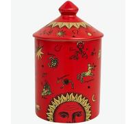 Handcrafted Italian Candle Holder - Modern Art Vase with Female Face Design, Aromatherapy Jar, Elegant Tabletop Décor Centerpiece for Home or Office. (Red Zodiac)