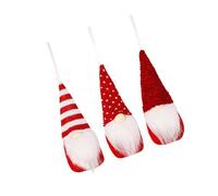 Handcrafted Knit Dwarf Ornament Knitted Hat Gnomes Christmas Hanging Decoration For Home Tree Fabric Gnomes Decoration