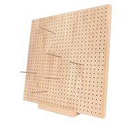 Handcrafted Knitting Blocking Mat with 20 Steel Pins, 14.0in Crochet Blocking Board, Rubber Wooden Board for Knitting Crochet and Granny Squares, Gifts for Mothers, Grandmothers