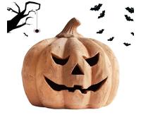 Handcrafted ' Lantern, Resin Jackolantern Decor, 2025 Fall & Halloween Decor, Cute Halloween Fall Farmhouse Table Holiday Decorations For Home Porch Front Door Mantel Room