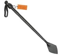 Handcrafted Leather Impact Paddle for Couples - Ergonomic Grip and Wrist Loop - Sensation Play and Roleplay Accessory - Suitable for Beginners and Experienced Users (Black P3)