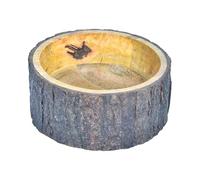 Handcrafted Mango Wood Decorative Bowl with Natural Bark Edge - Rustic Wooden Centerpiece Bowl for Potpourri, Candy Dish, Key Holder & Small Fruit Display - Farmhouse & Boho Home Décor Accent (7 Inch)