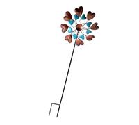 Handcrafted Metal Winds Spinner Sculpture Metal Windmill Stake Yard Art Decoration For Outdoor Spaces