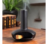 Handcrafted Mini Ceramic Chiminea Palo Santo Holder - Unique Incense Stick Burner for Meditation, Yoga, and Aromatherapy - Perfect Home Decor Accessory for Personal Rituals and Mindfulness Practices