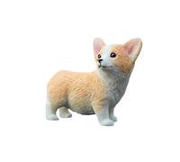 Handcrafted Mini Corgi Figurines - Welsh Corgi Cake Topper, Car Dashboard Decor, Collectible Ornament | Cute Puppy Model Gift for Women, Mom, Wife | Birthday, Mother’s Day Present (#06)
