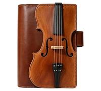 Handcrafted Musical Note Sketchbook Diary Scheduler Violin Design Planner