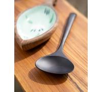 Handcrafted Natural Teak Wood Black Spatula Spoon, 30 x 10 x 2 cm | Heat-Resistant, Non-Scratch, Durable Cooking Utensil for Non-Stick Pans | Eco-Friendly & Smooth Finish Kitchen Tool