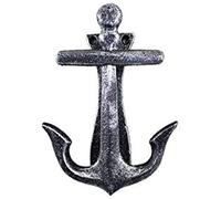Handcrafted Nautical Decor Antique Silver Cast Iron Decorative Anchor Door Knocker 6" - Antique Anchor - N