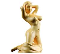 Handcrafted Nude Female Wood Sculpture - Modern Body Art Statue for Home Décor, Unique Gift Idea (5.8x5x12cm)
