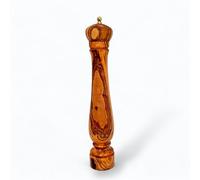 Handcrafted Olive Wood Pepper Mill Grinder - Premium Adjustable Ceramic Mechanism - Elegant Kitchen and Dining Accessory - Perfect for Gourmet Chefs and Home Cooks (34 cm)