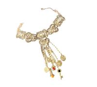 Handcrafted Openwork Choker Vintage Alloy Necklace Fashion Accessory Elegant Hollow-Out Chain Jewelry Necklace for Everyday