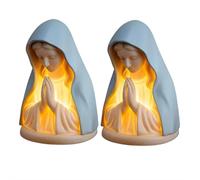 Handcrafted Our Lady Praying Ornament Religious Figurine Chapel Car Dashboard Devotion Faith For Christmas Easter Decor light mary mary little Light, Devotional catholic lamp, image light, vir