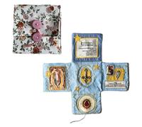 Handcrafted Pocket Devotional | Portable Daily Devotional,Portable Foldable Daily Prayer Book for Communion, Baptism, Companion