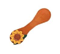 Handcrafted PU Leather Bookmarks Light Weight Reading Essential for Book Lovers Sunflowers Inspired Page Holder Elegant Bookmarks for Readers