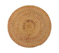Handcrafted Rattan Coasters, Insulation Pads for Hot Pots, Straw Placemats that Blend with Any Decor (20cm)