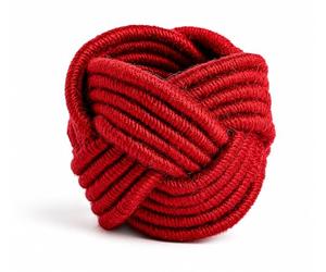 Handcrafted Red Jute Napkin Rings - Rustic Farmhouse Table Decor, Boho Woven Napkin Holder for Dining Table, Wedding & Party Decoration, Durable Natural Fiber Napkin Rings(Set of 4)