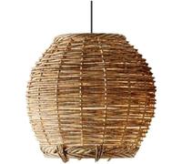 Handcrafted Retro Boho Design Natural and Rattan Pendant Lamp Southeast Asia Style Adjustable Height,Hanging Lights
