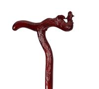 Handcrafted Scorched Handle, Handmade One-Piece Wood Walking Cane Ergonomic Handle Carved Phoenix Head Unisex 83-92cm(85cm/33.46in)