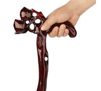 Handcrafted Scorched Handle, Handmade Wooden Walking Cane Ergonomic Handle Carved Peach Shape Unisex (83-95) cm(85cm/33.46in)