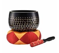 Handcrafted Singing Bowl Set, Meditation Fish-Scale Buddha Copper Bowl, Spiritual Decor, for Meditation, Yoga, Chakra Healing & Self-Regulation(11.6in/29.5cm)