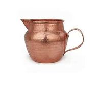 Handcrafted Solid Copper Tea Kettle, Pure Red Copper Water Boiler with Thickened Walls, Traditional Chinese Medicinal Herbal Pot for Simmering, Vintage Stovetop Tea Pot(A,Large)