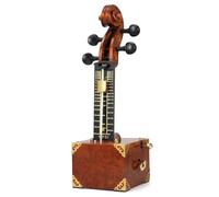 Handcrafted Solid Wood Metronome - Vintage Violin-Inspired Design with Gold Accents, Precision Mechanical Movement & Luxe Violin-Maker Finish, Artisan Crafted for Musicians, Teachers & Collectors