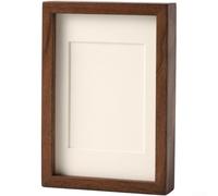 Handcrafted Solid Wood Picture Frame Black Brown Finish(A)