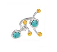 Handcrafted Stainless Steel C Shape Rings With Genuine Natural Gemstones 8 Styles Options Comfort Fit Size 7 C Shaped Natural Crystal Jewelry