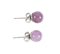 Handcrafted Sterling Silver Amethyst Crystal Drop Earrings - Elegant Purple Gemstone Dangle Earrings, Natural Stone Crystal Jewellery