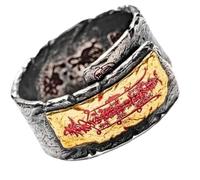 Handcrafted Textured Band Rings Traditional Chinese Type Design Flexible Opening Suitable for Daily and Party Wear Chinese Inspired Copper