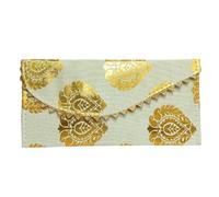 Handcrafted Traditional Money Holders - Elegant Gift Covers for Weddings, Anniversaries, and Festive Gifting (White)