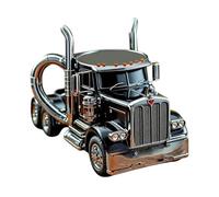 Handcrafted Truck Coffee Mug, Creative Semi-Truck Coffee Mug with Handle, Semi-Truck Shaped Coffee Mug Favors for Truck Lovers and Truck Drivers, Multi-Purpose Truck Coffee Cup for Tea, Juice, Milk