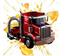 Handcrafted Truck Coffee Mug, Semi Truck Ceramic Coffee Mug, Novelty Semi Truck Tea Cups, Truck Driver Cups for Cold and Hot Drinks, Trucker Mug, for Tea, Juice, Milk, Latte